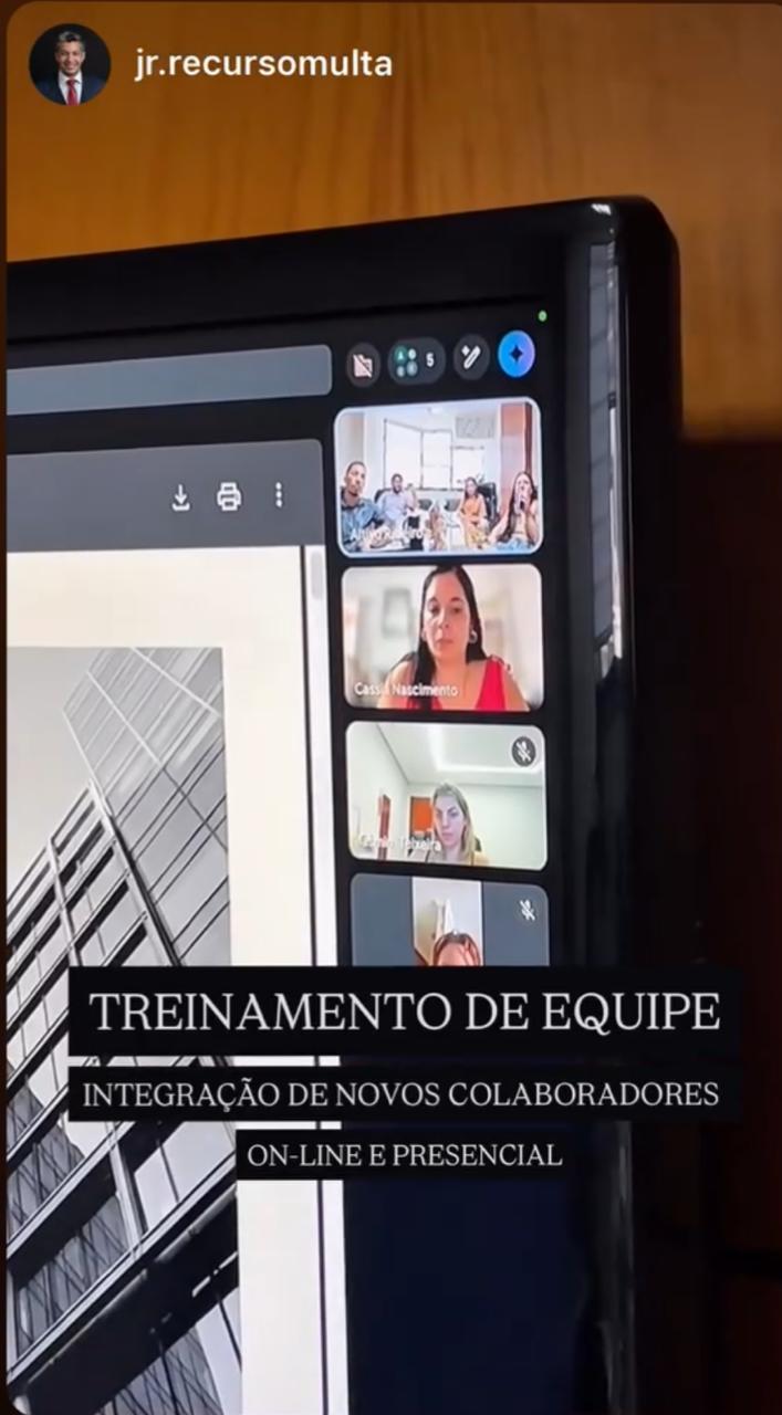Treinamento de equipe online e presencial